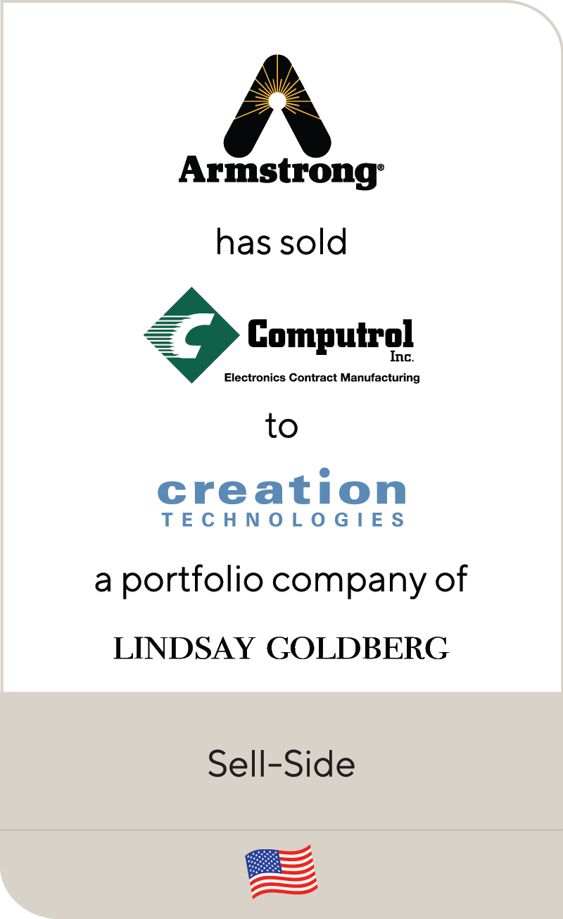 Armstrong International Computrol Creation Technologies Lindsay Goldberg 2021