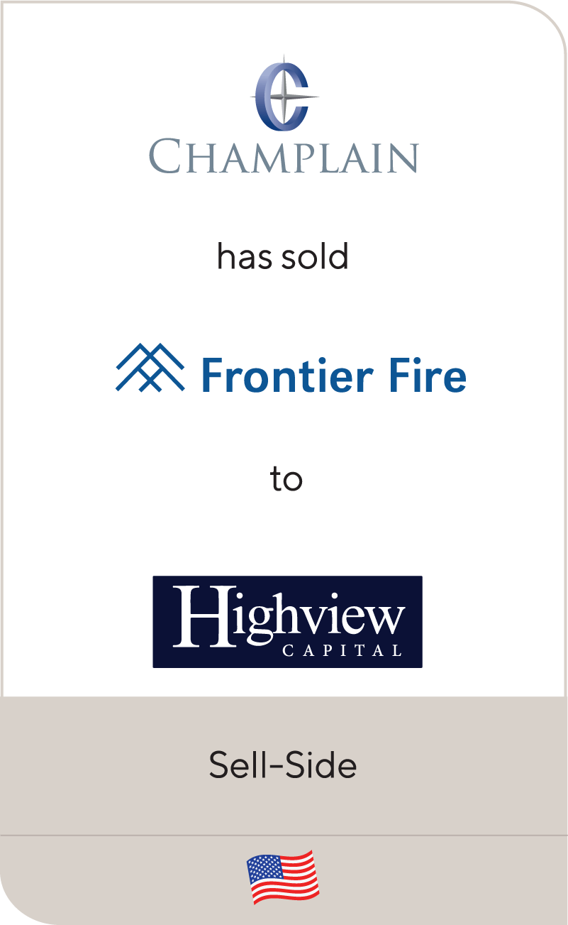 Champlain Capital has sold Frontier Fire Protection to Highview Capital