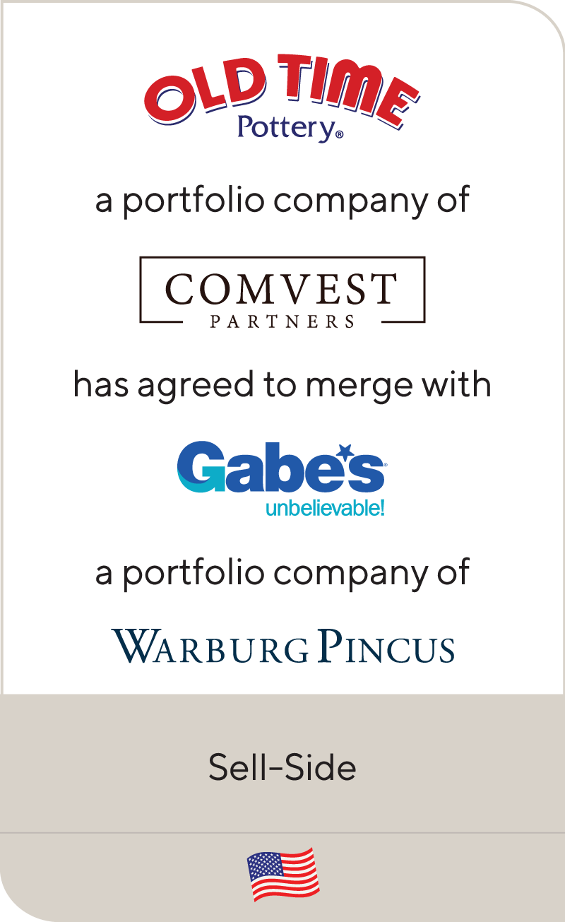 Old Time Pottery Comvest Investment Partners Gabe's Warburg Pincus 2023