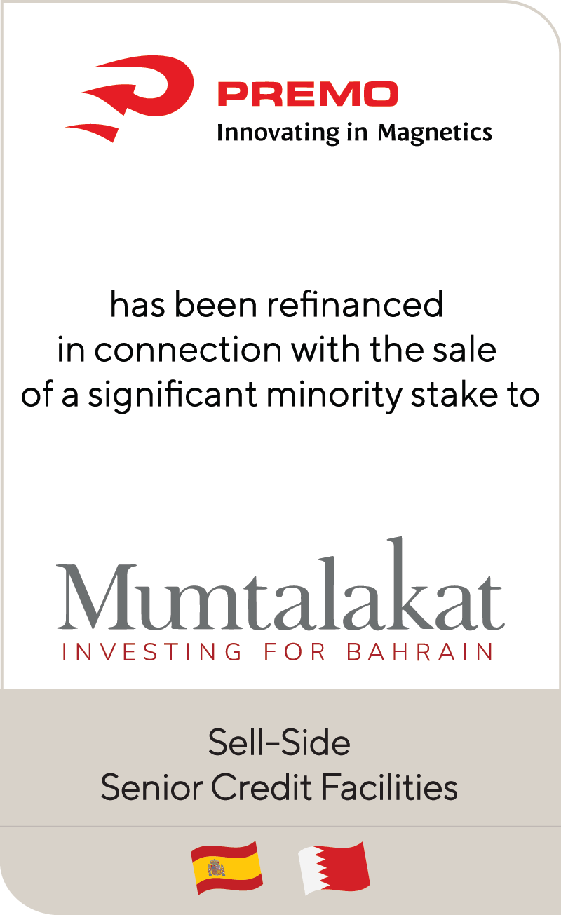 Premo has received a significant minority investment from Mumtalakat