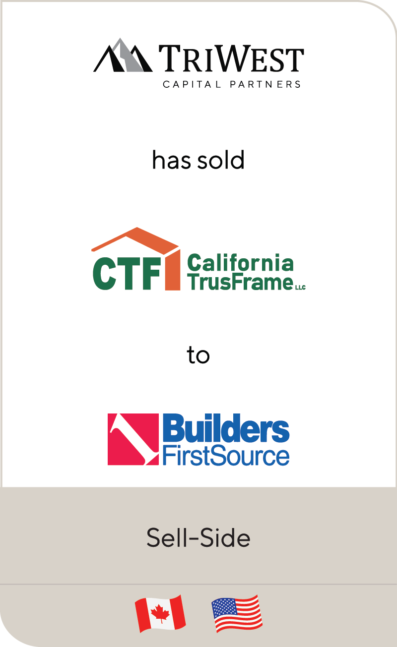 TriWest CTF California TrusFrame Builders FirstSource 2021